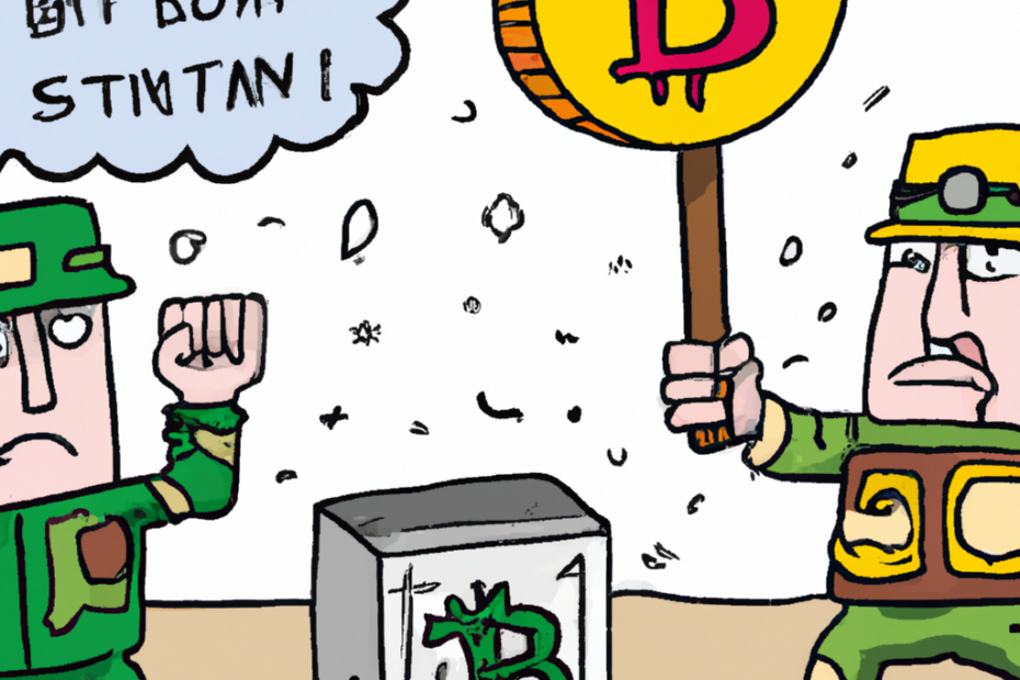 Bitcoin stop war cartoon